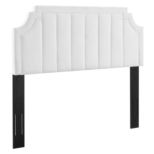 Velena Velvet King | California King Headboard, White