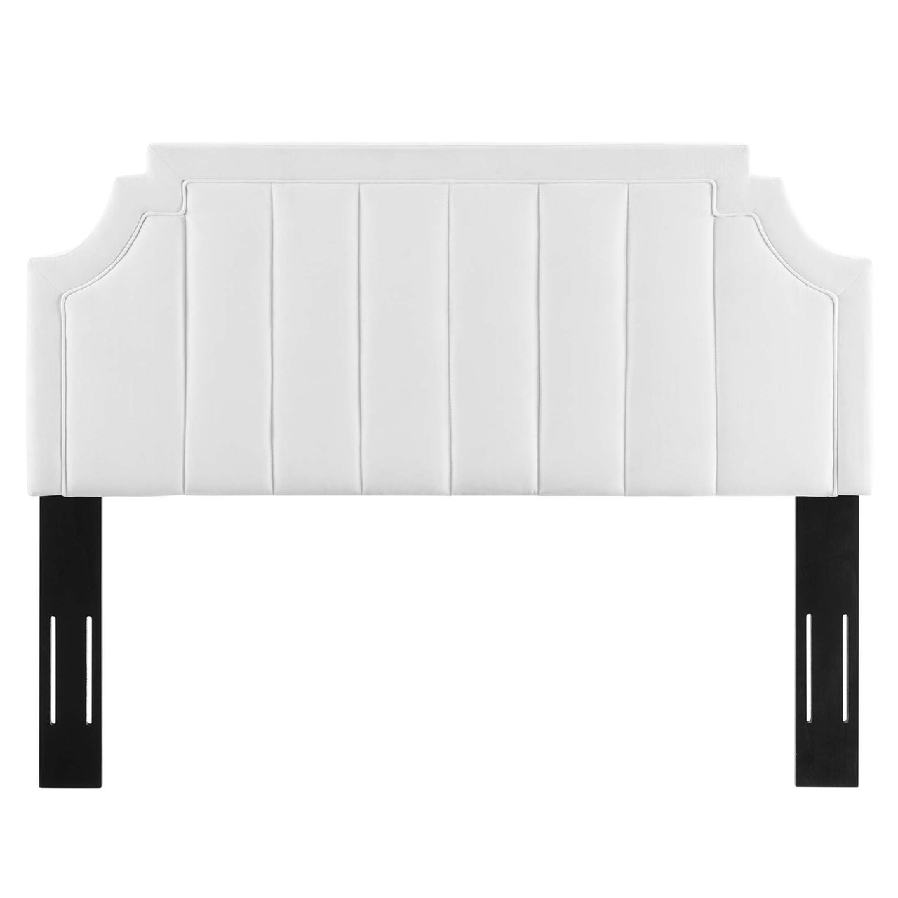 Velena Velvet King | California King Headboard, White