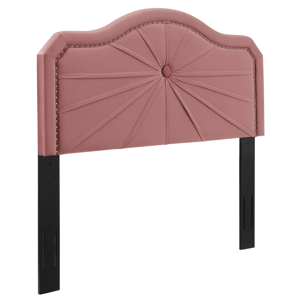 Solenith Velvet King | California King Headboard, Dusty Rose