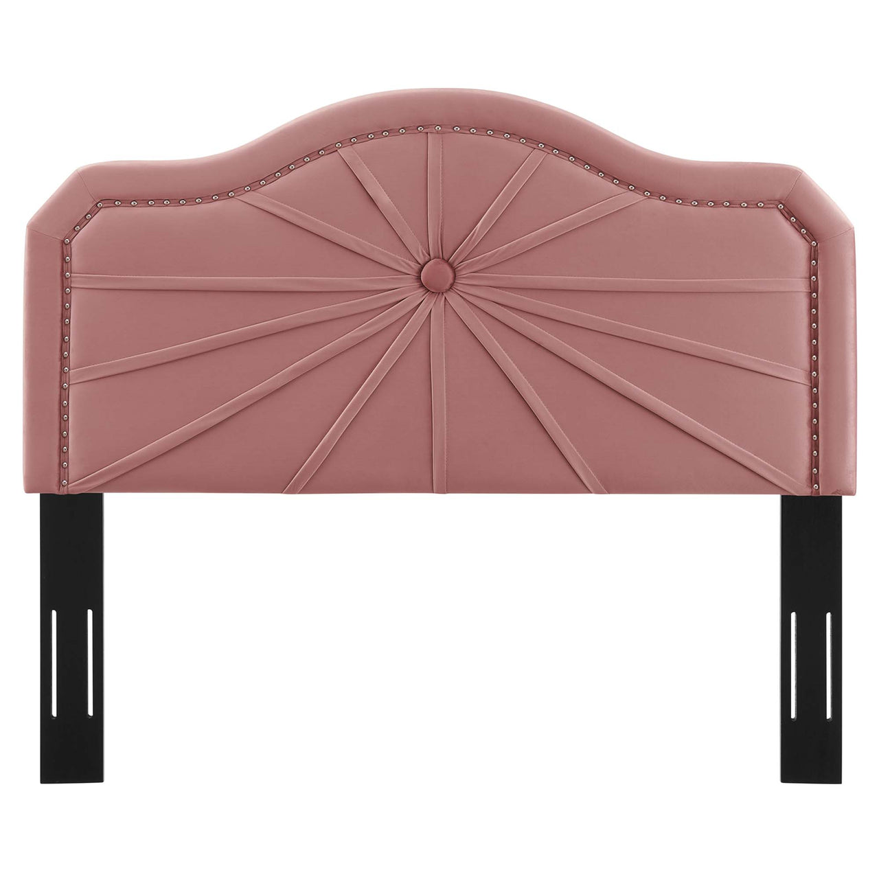 Solenith Velvet King | California King Headboard, Dusty Rose