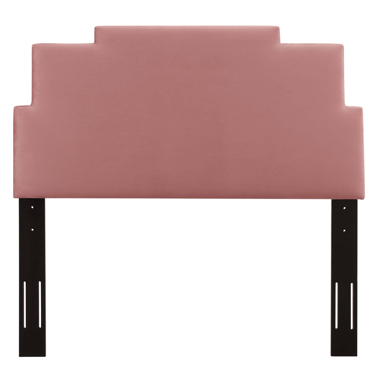 Throne Upholstered Velvet Twin Headboard, Dusty Rose