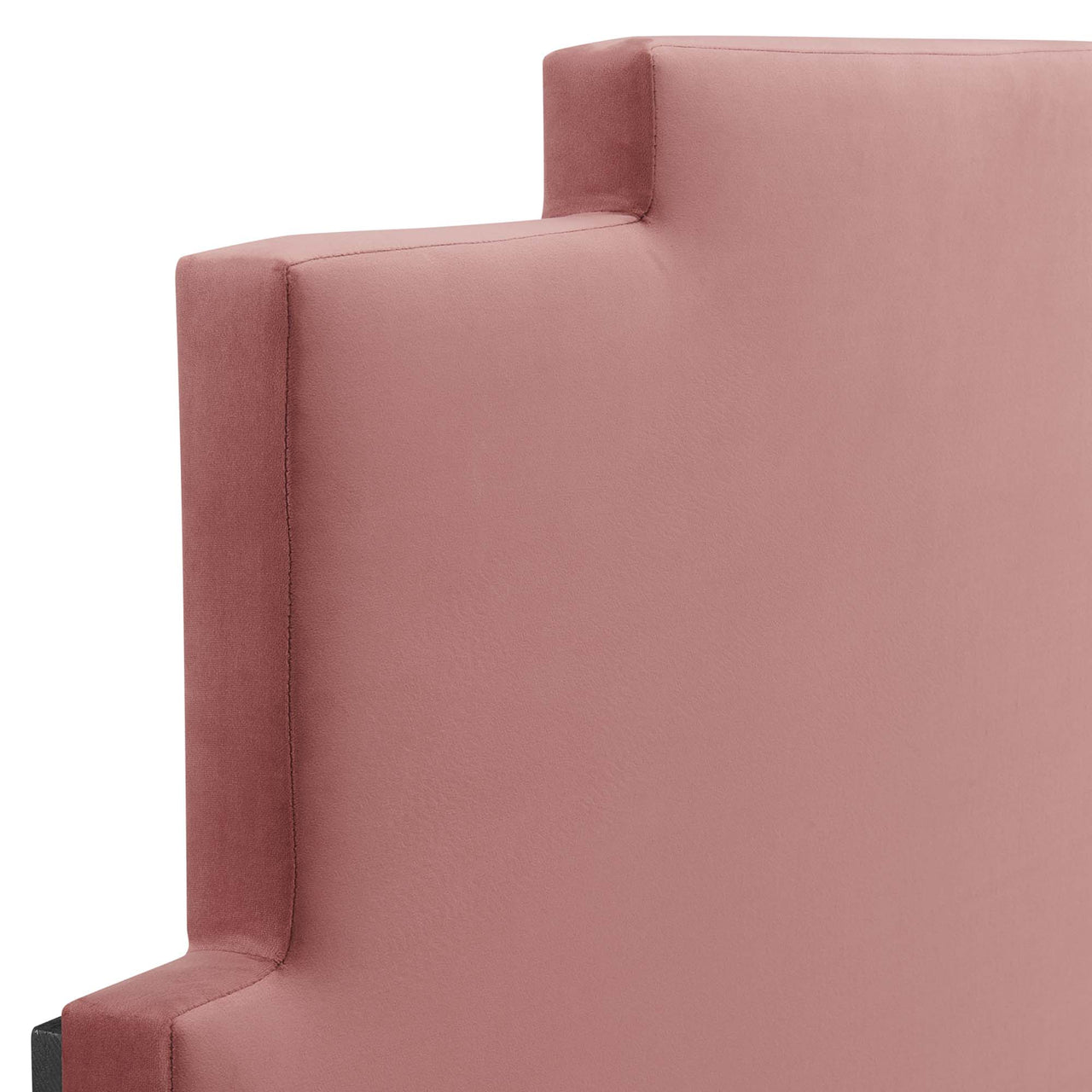Throne Upholstered Velvet Twin Headboard, Dusty Rose