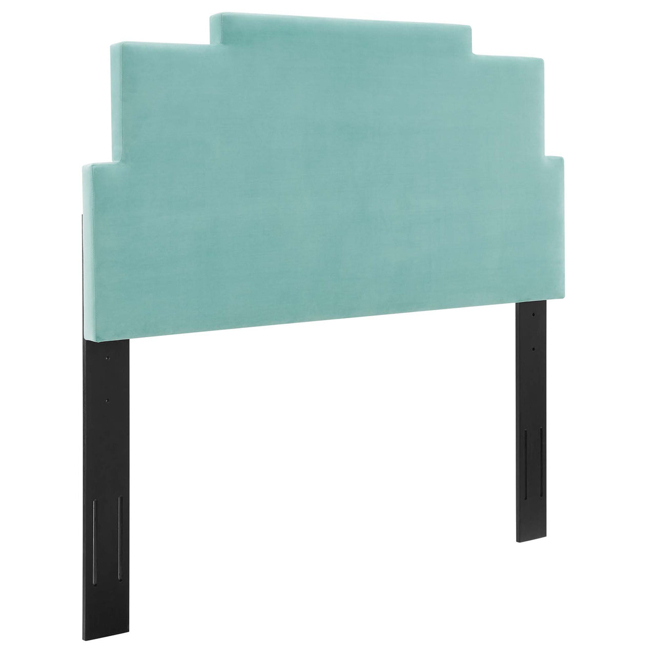 Throne Upholstered Velvet Twin Headboard, Mint