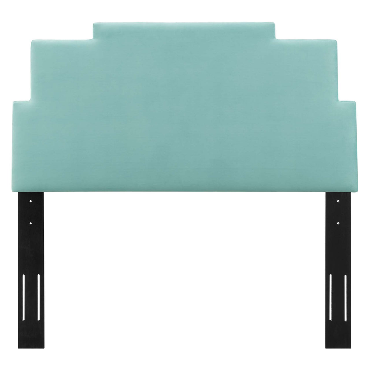 Throne Upholstered Velvet Twin Headboard, Mint