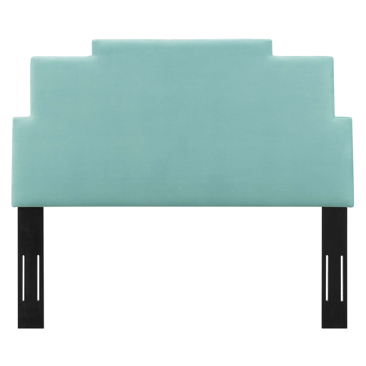 Throne Upholstered Velvet Twin Headboard, Mint