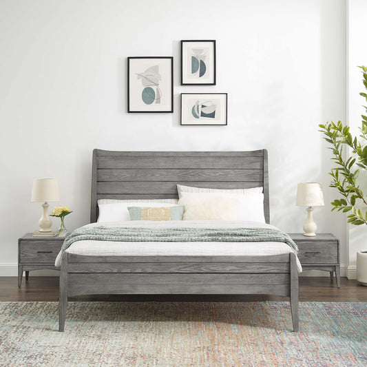 Georgia 3 Piece Queen Bedroom Set, Gray