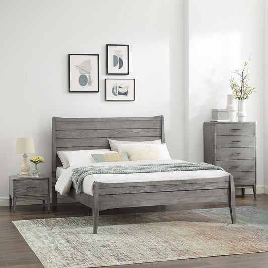 Georgia 3 Piece Queen Bedroom Set, Gray