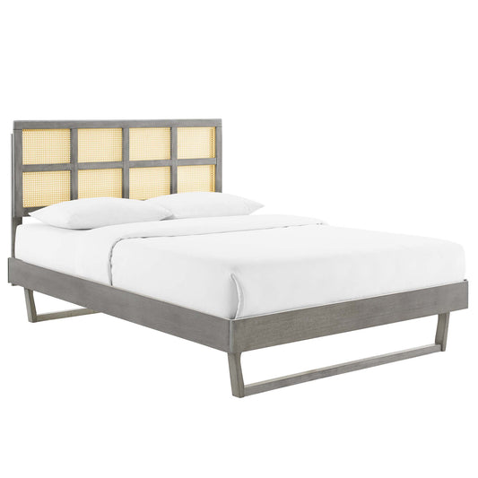 Matrix Queen Platform Bed, Gray
