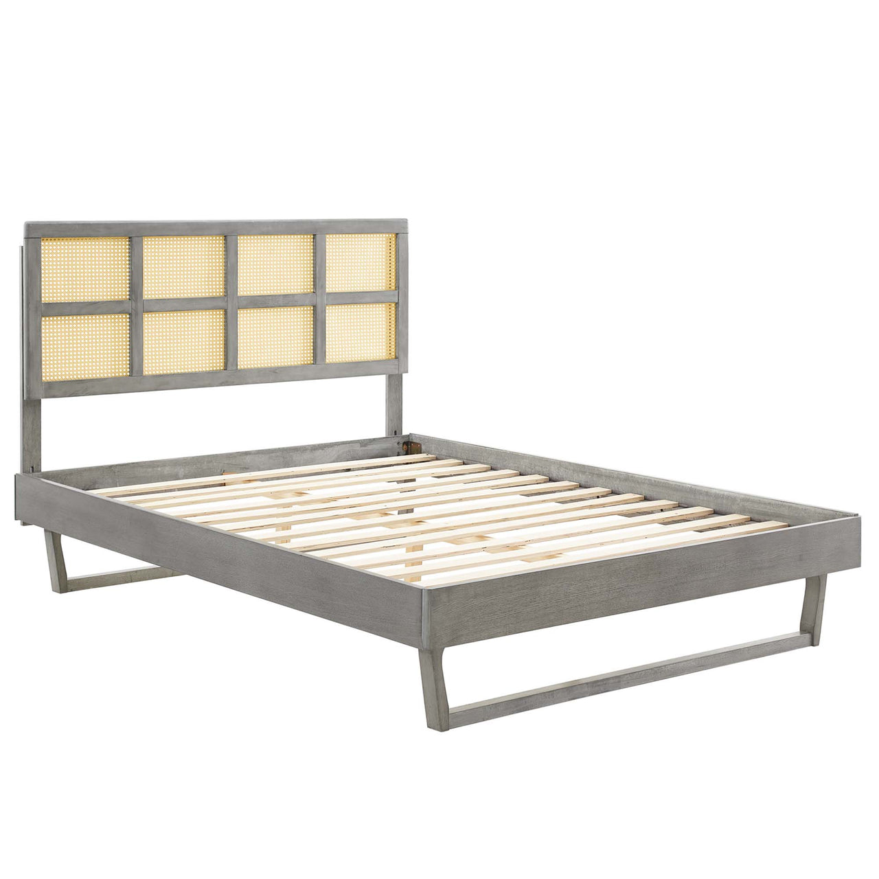 Matrix Queen Platform Bed, Gray