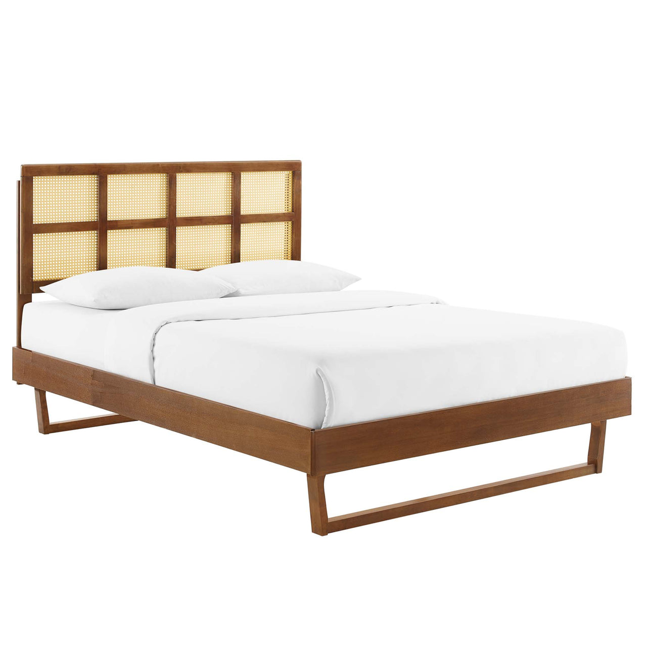 Matrix Queen Platform Bed, Walnut