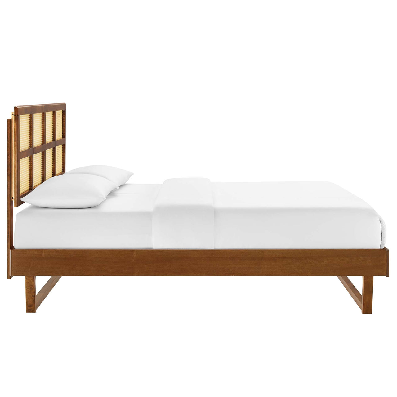 Matrix Queen Platform Bed, Walnut