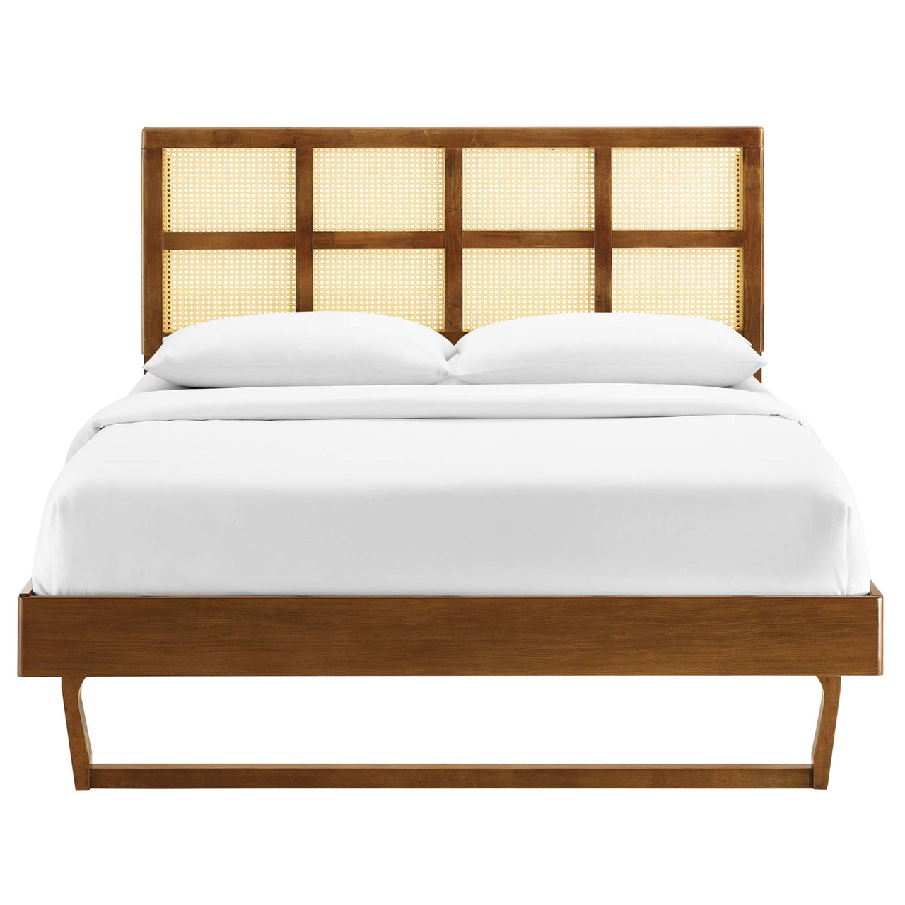 Matrix Queen Platform Bed, Walnut