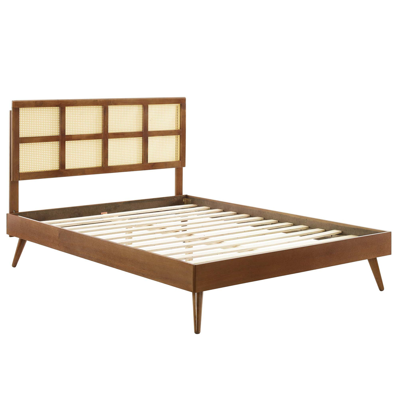 Matrix Queen Platform Bed, Walnut