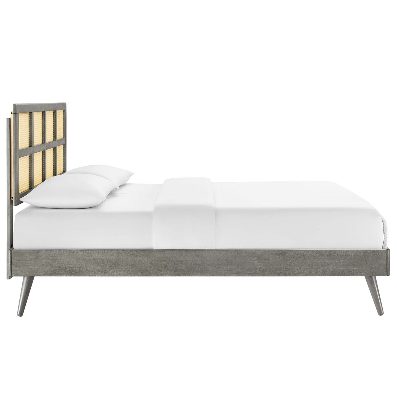 Matrix Full Platform Bed, Gray