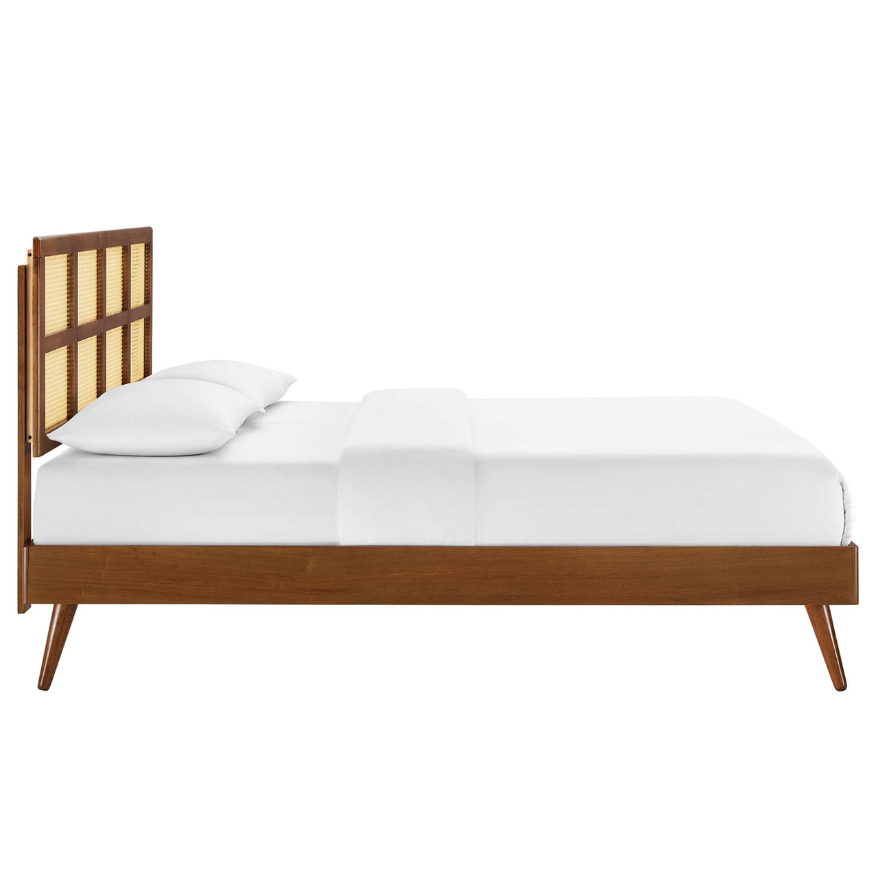 Matrix Full Platform Bed, Walnut