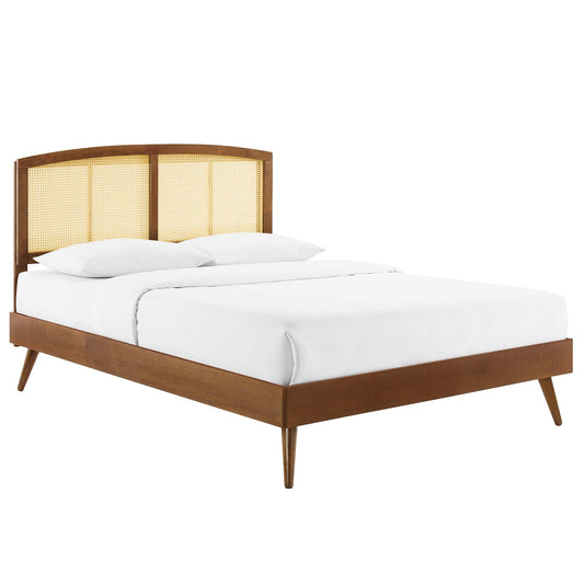 Payne Queen Platform Bed, Walnut
