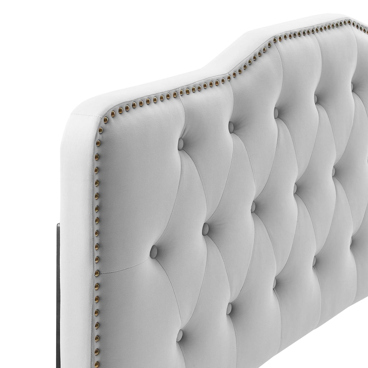 Beverly Velvet King | California King Headboard, Light Gray