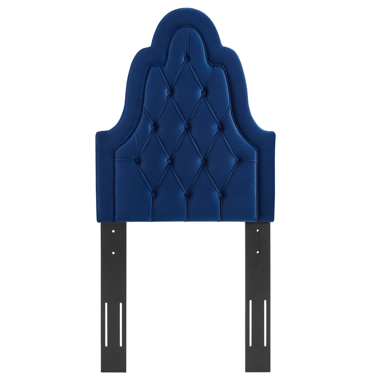 Avielle Velvet Twin Headboard, Navy