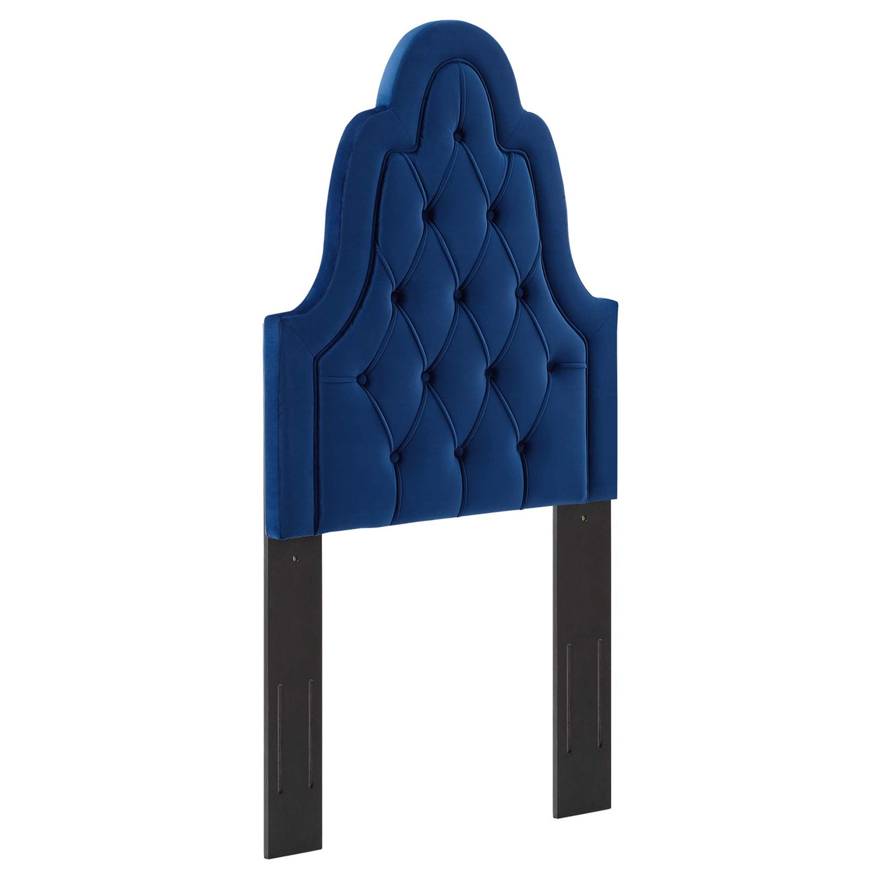 Avielle Velvet Twin Headboard, Navy