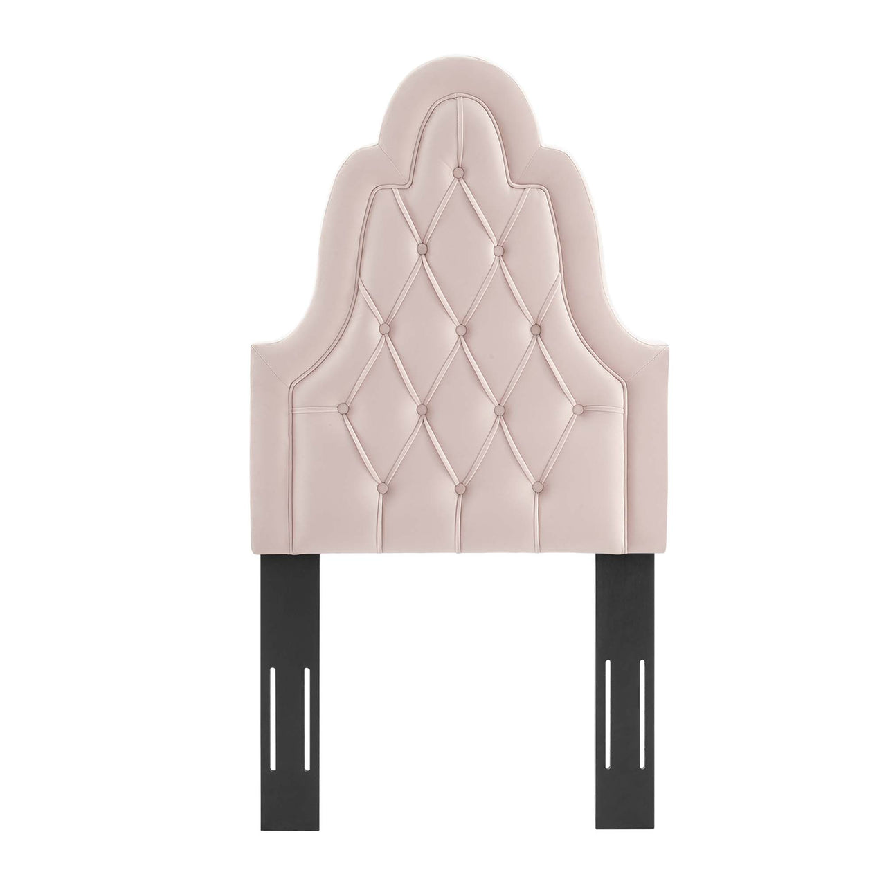 Avielle Velvet Twin Headboard, Pink