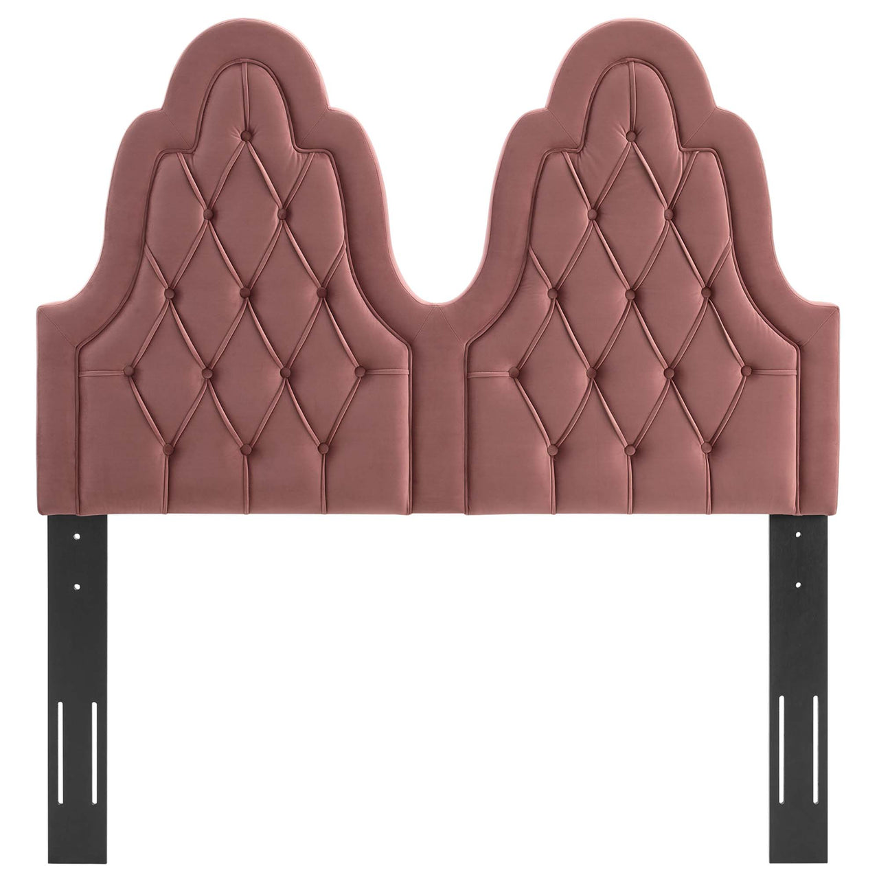 Avielle Velvet King | California King Headboard, Dusty Rose