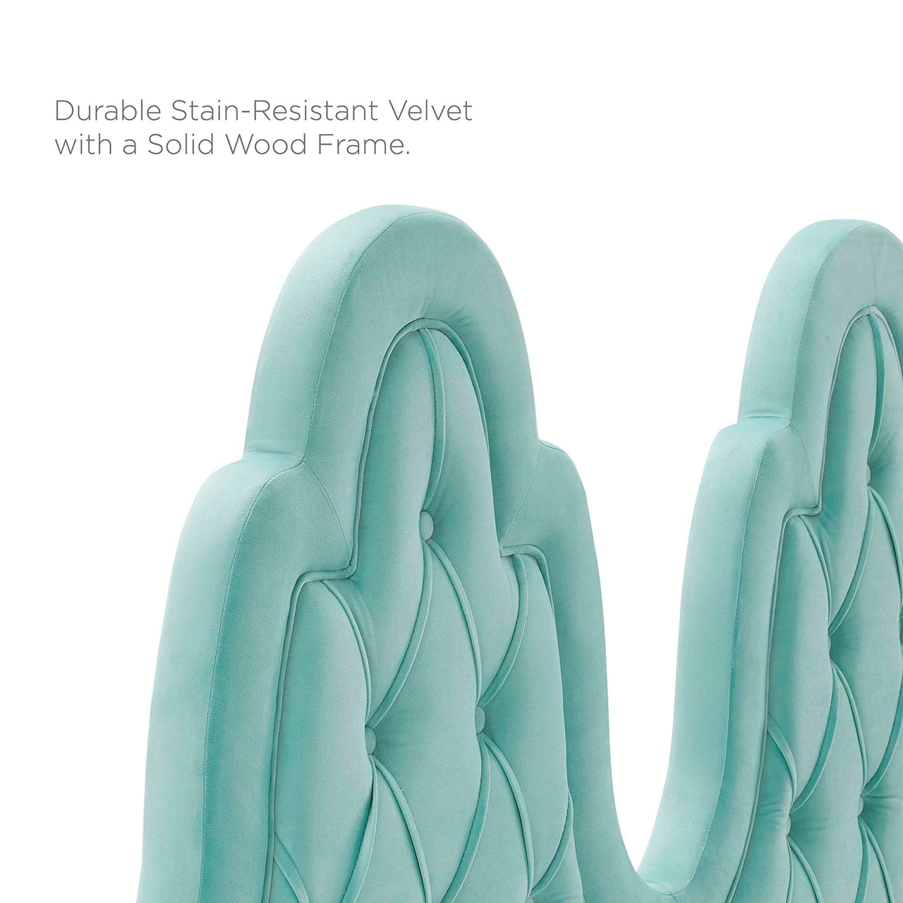 Avielle Velvet King | California King Headboard, Mint