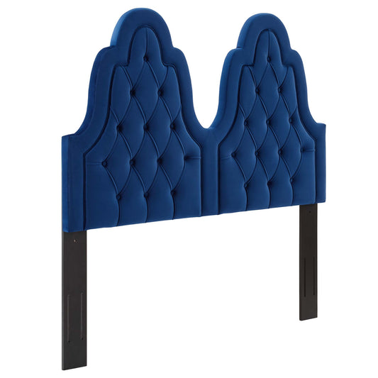 Avielle Velvet King | California King Headboard, Navy