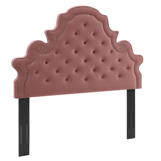 Crown Velvet King | California King Headboard, Dusty Rose