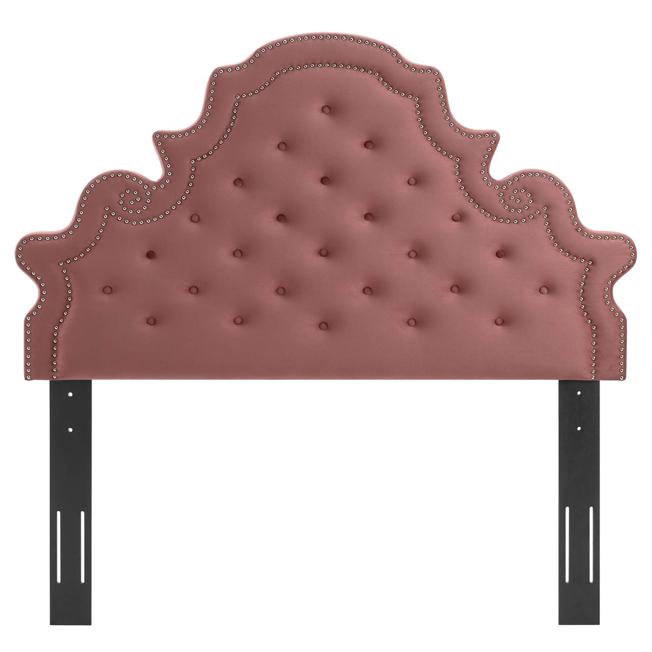 Crown Velvet King | California King Headboard, Dusty Rose