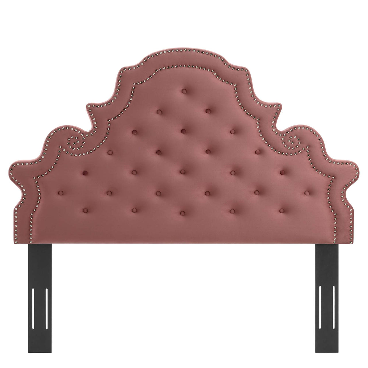 Crown Velvet King | California King Headboard, Dusty Rose