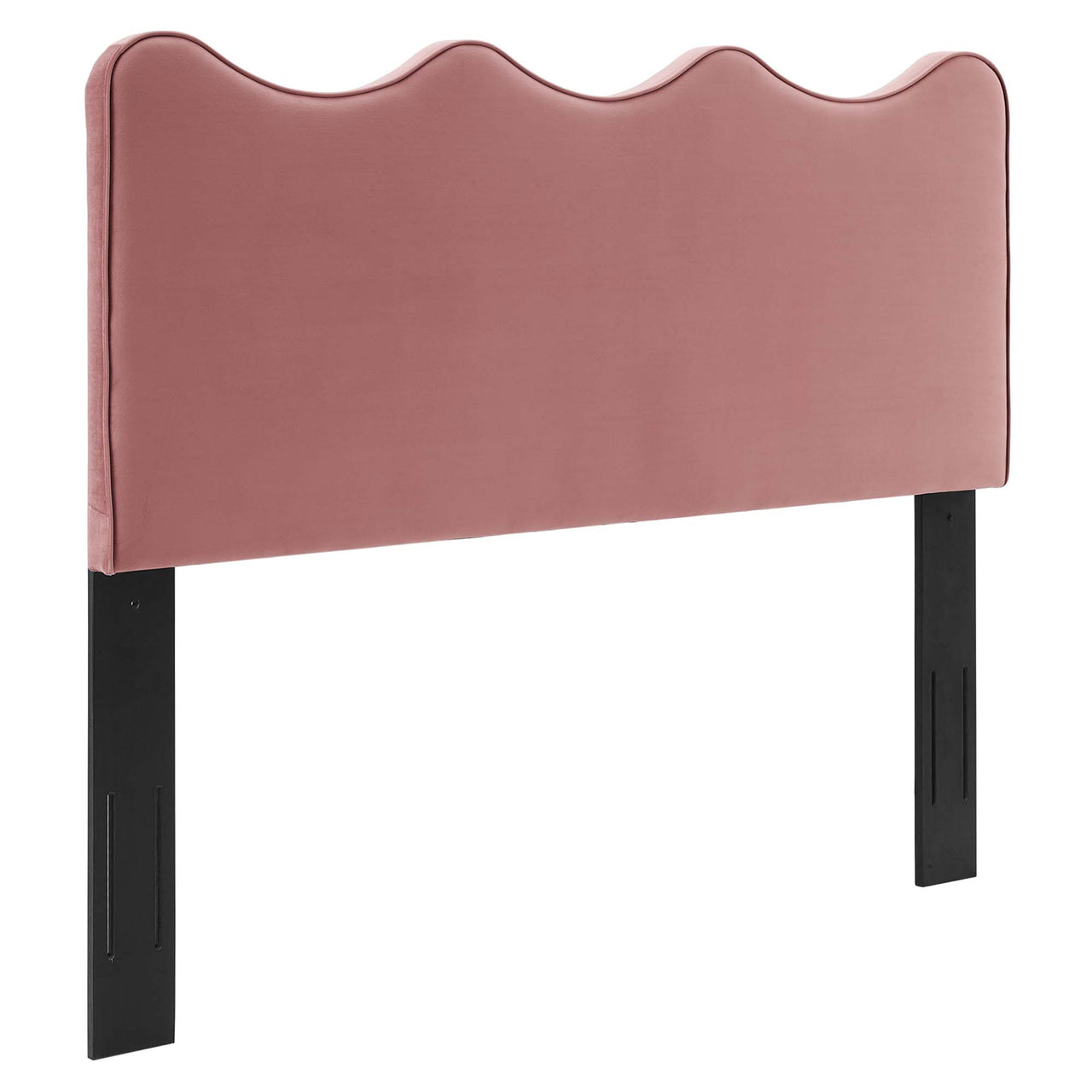 Amplitude Velvet Queen Platform Bed, Dusty Rose
