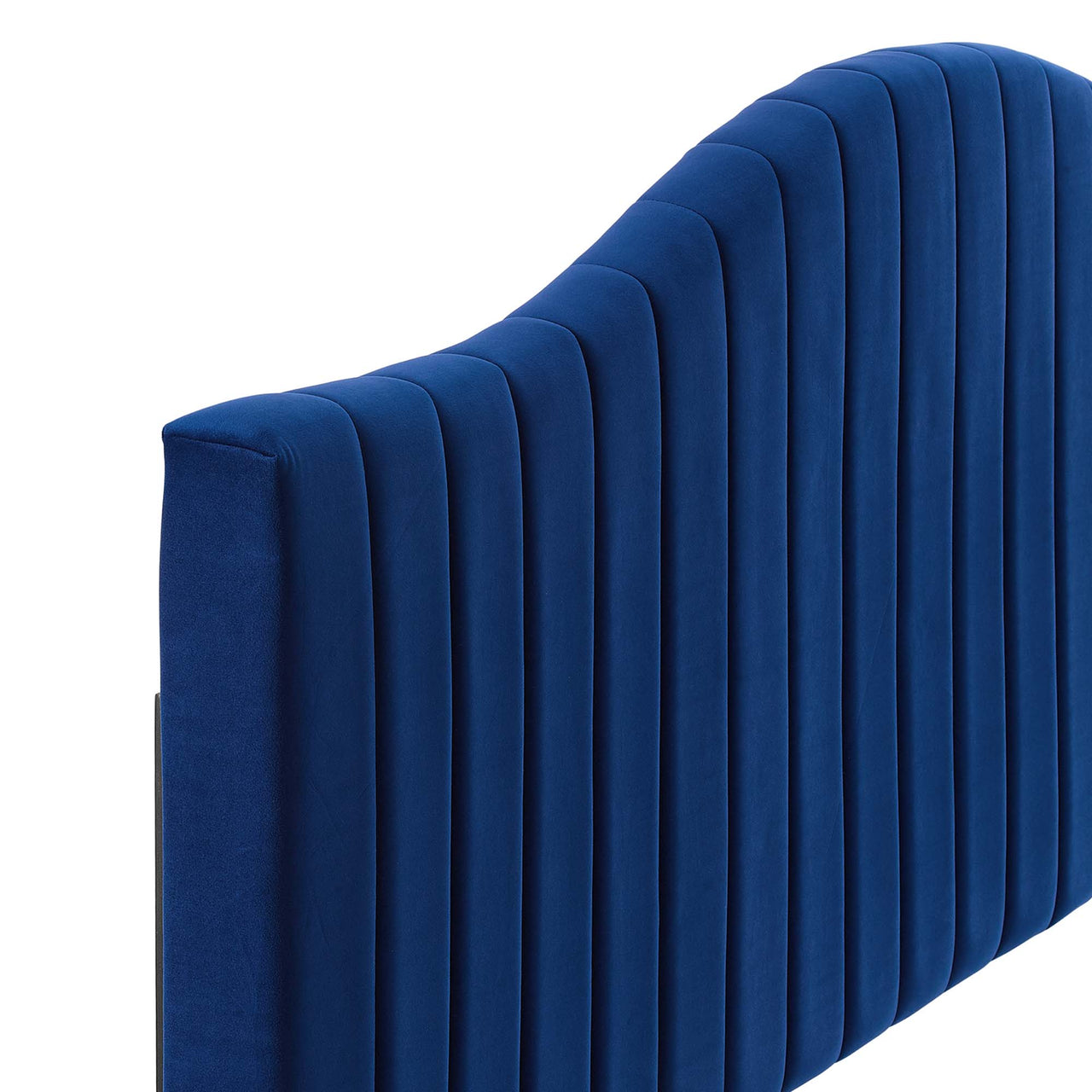 Bree Velvet Twin Headboard, Navy