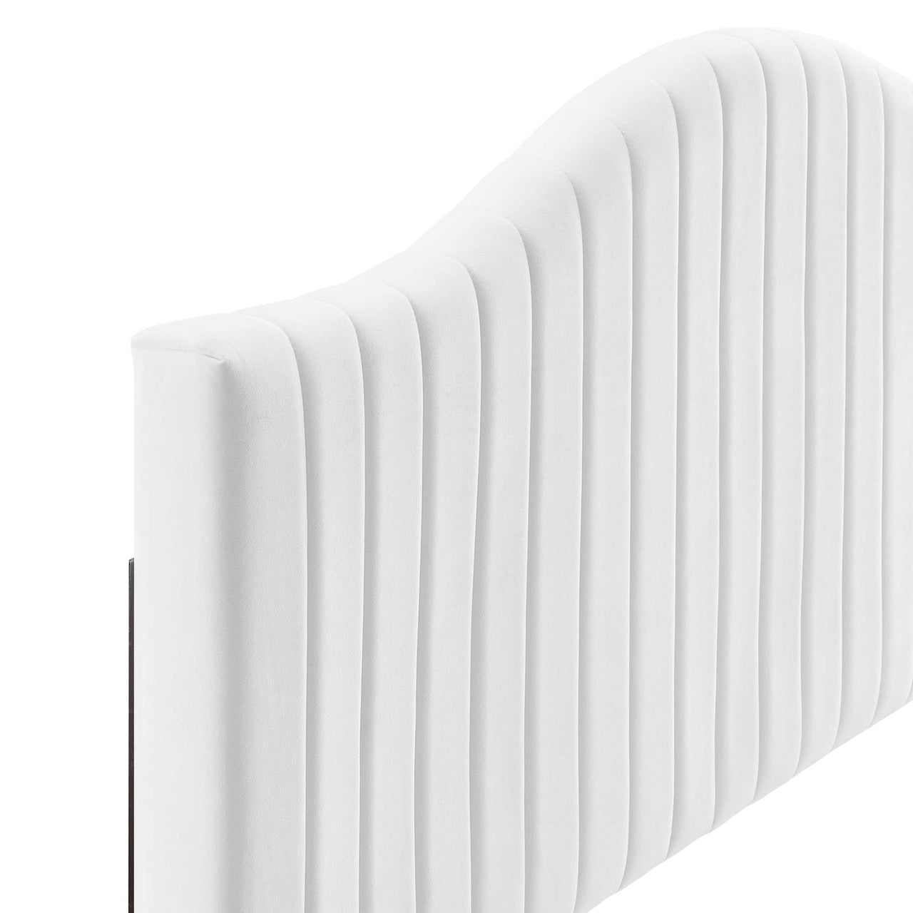 Bree Velvet King | California King Headboard, White