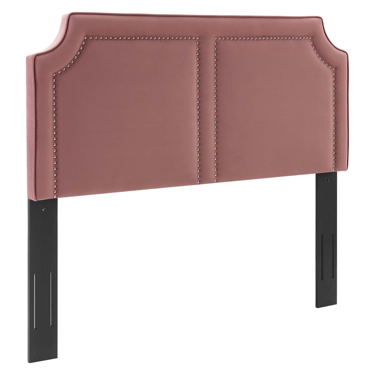 Talinova Upholstered Velvet King Bed, Dusty Rose