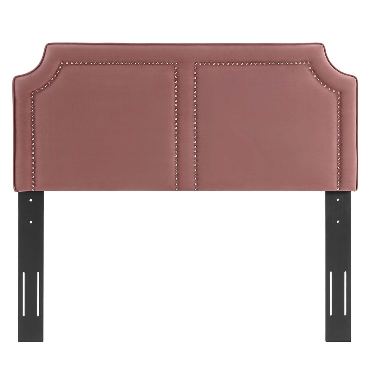 Selina Upholstered Velvet King | California King Headboard, Dusty Rose