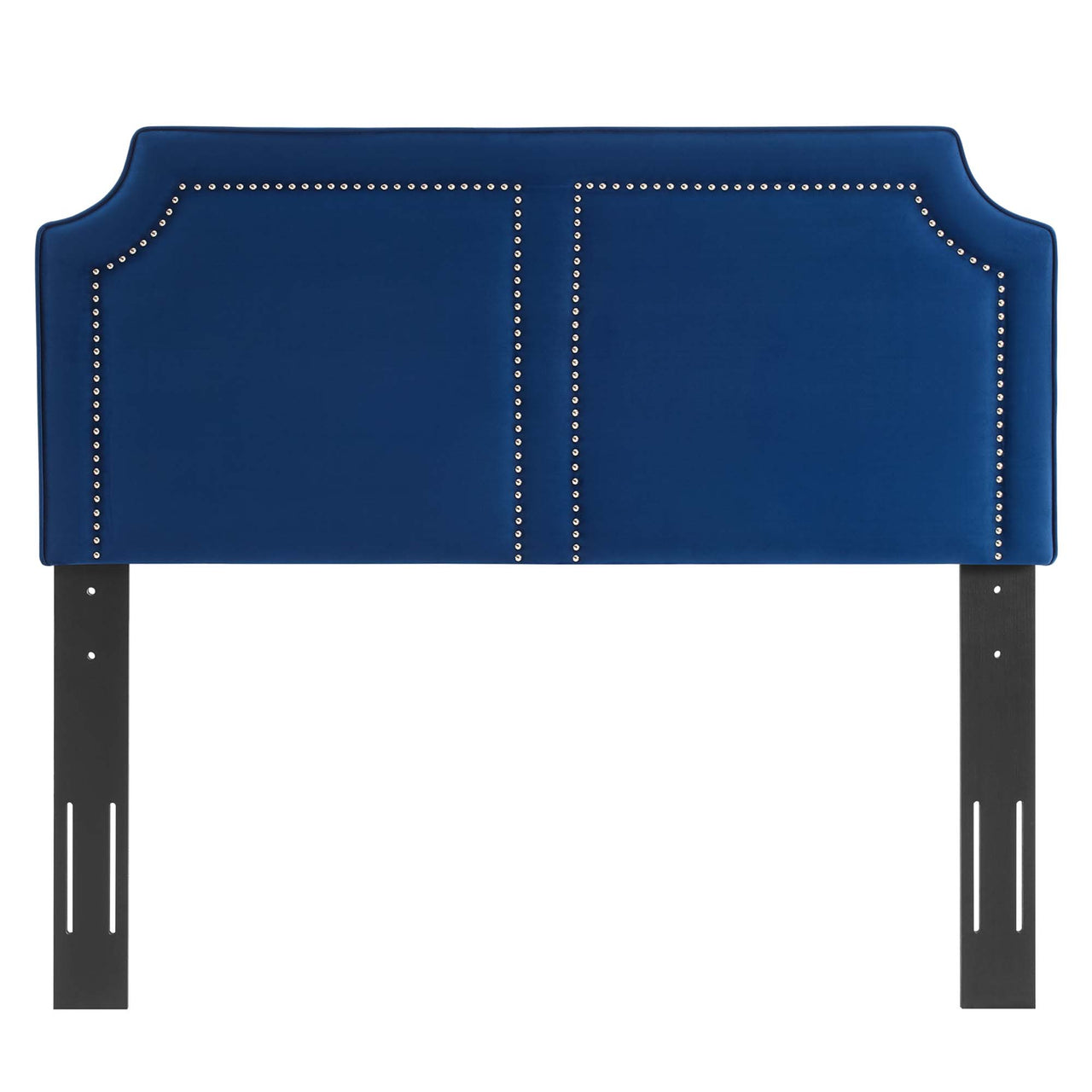 Selina Upholstered Velvet King | California King Headboard, Navy