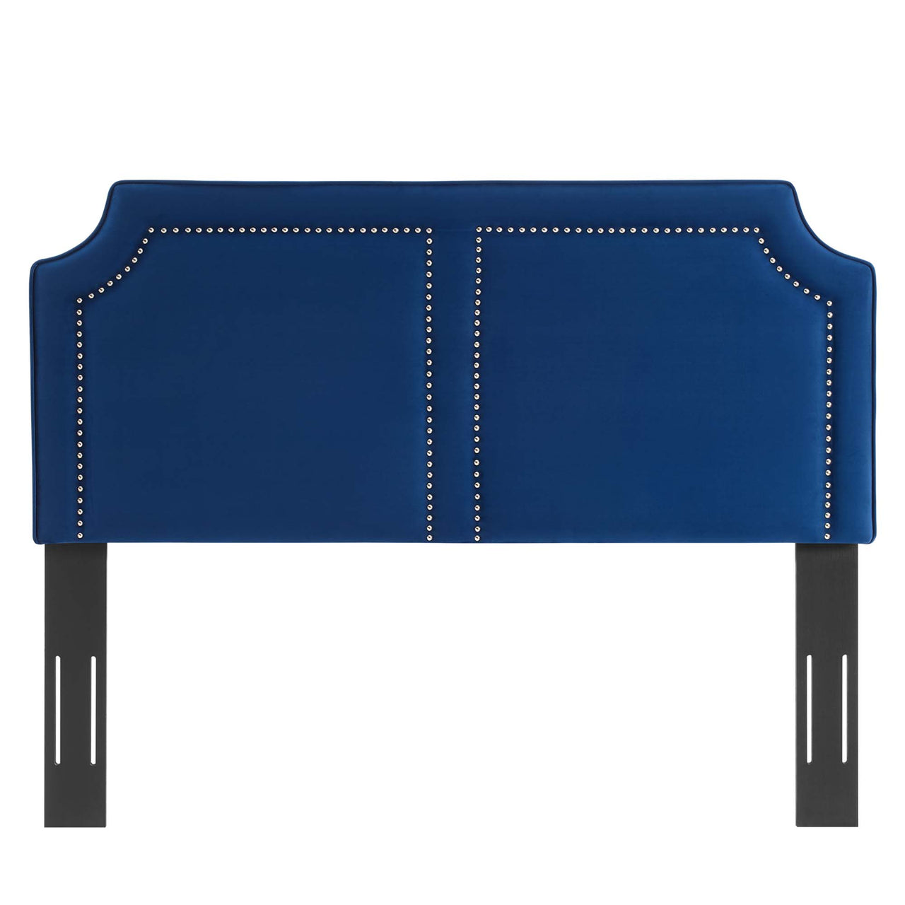 Selina Upholstered Velvet King | California King Headboard, Navy
