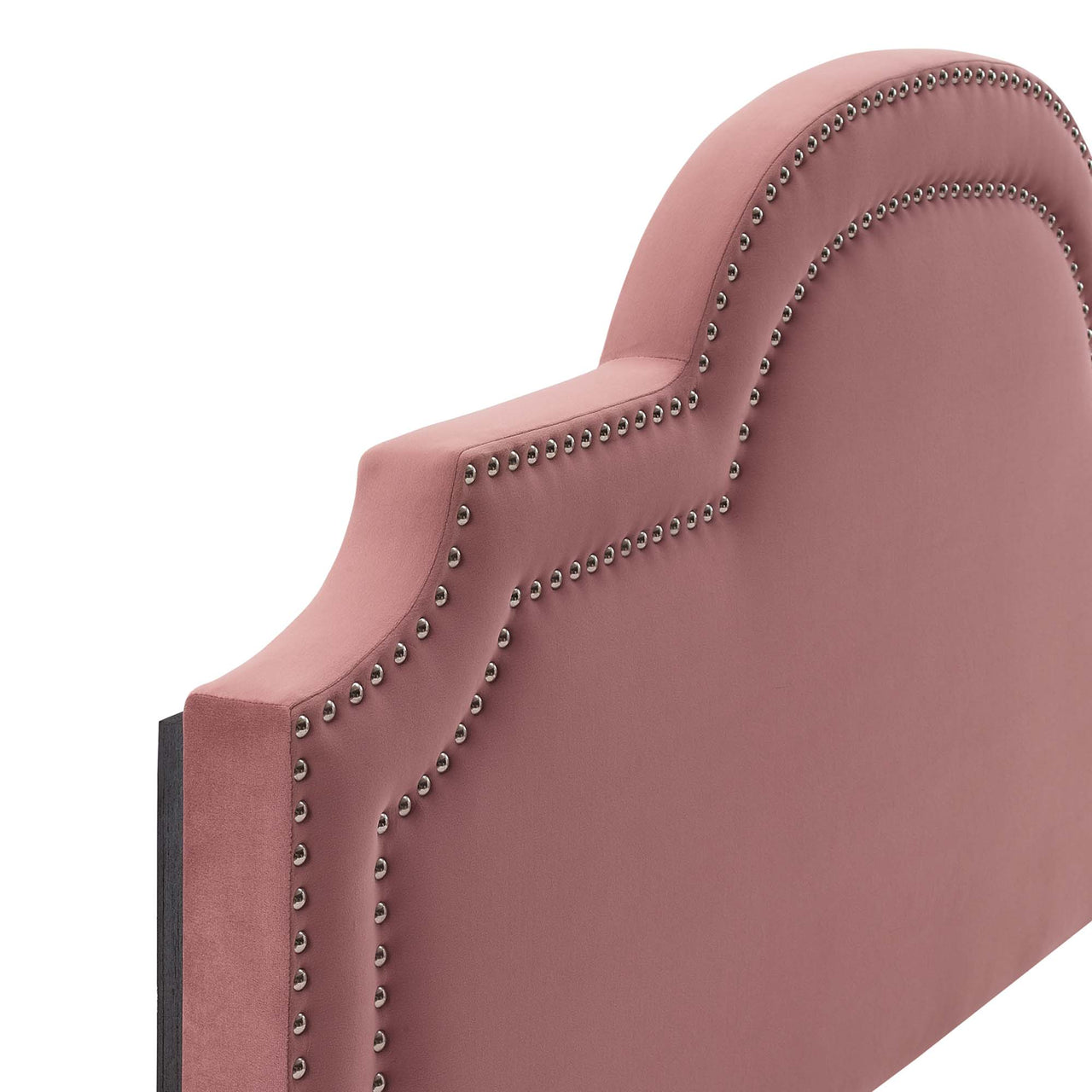 Belle Velvet Twin Headboard, Dusty Rose