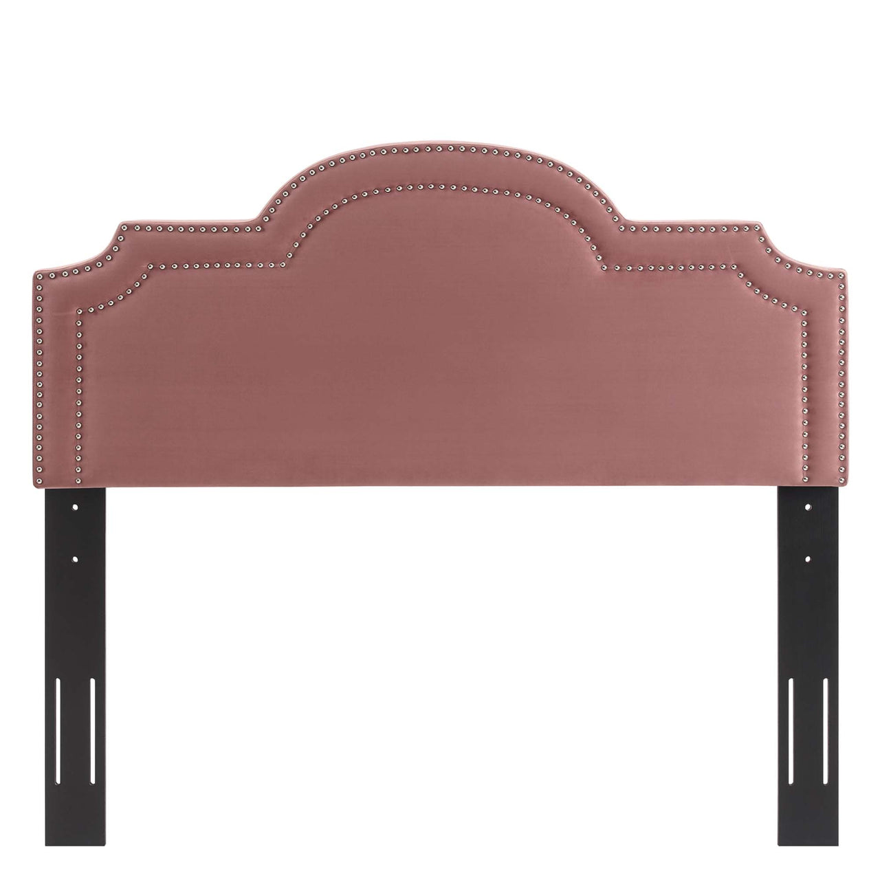 Belle Velvet Twin Headboard, Dusty Rose