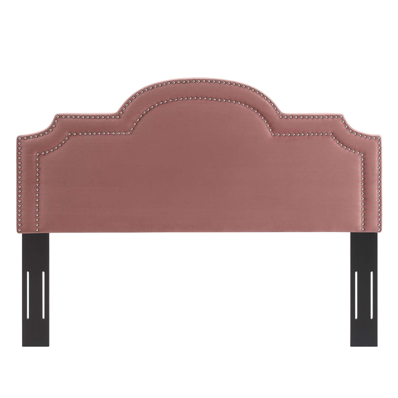Belle Velvet Twin Headboard, Dusty Rose