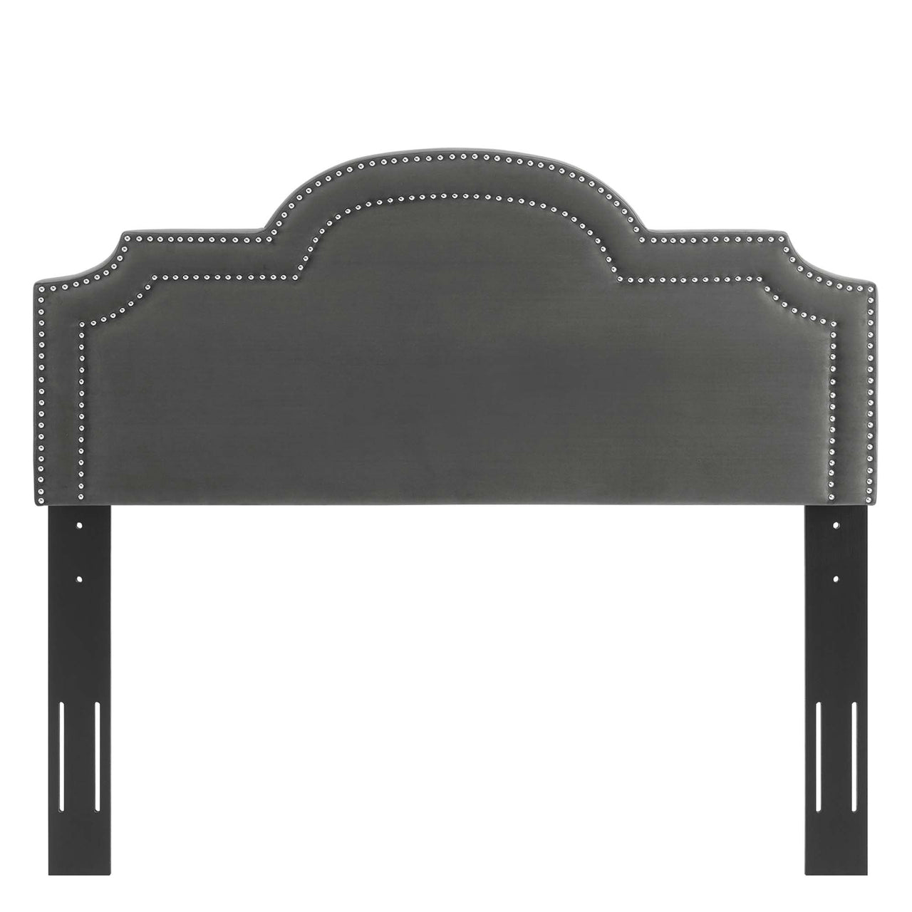 Belle Velvet King | California King Headboard, Charcoal