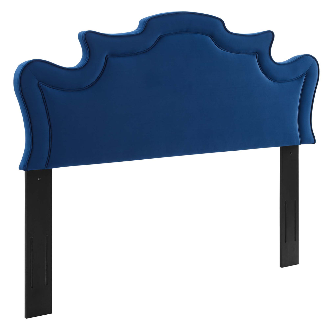 Seraph Velvet Twin Headboard, Navy