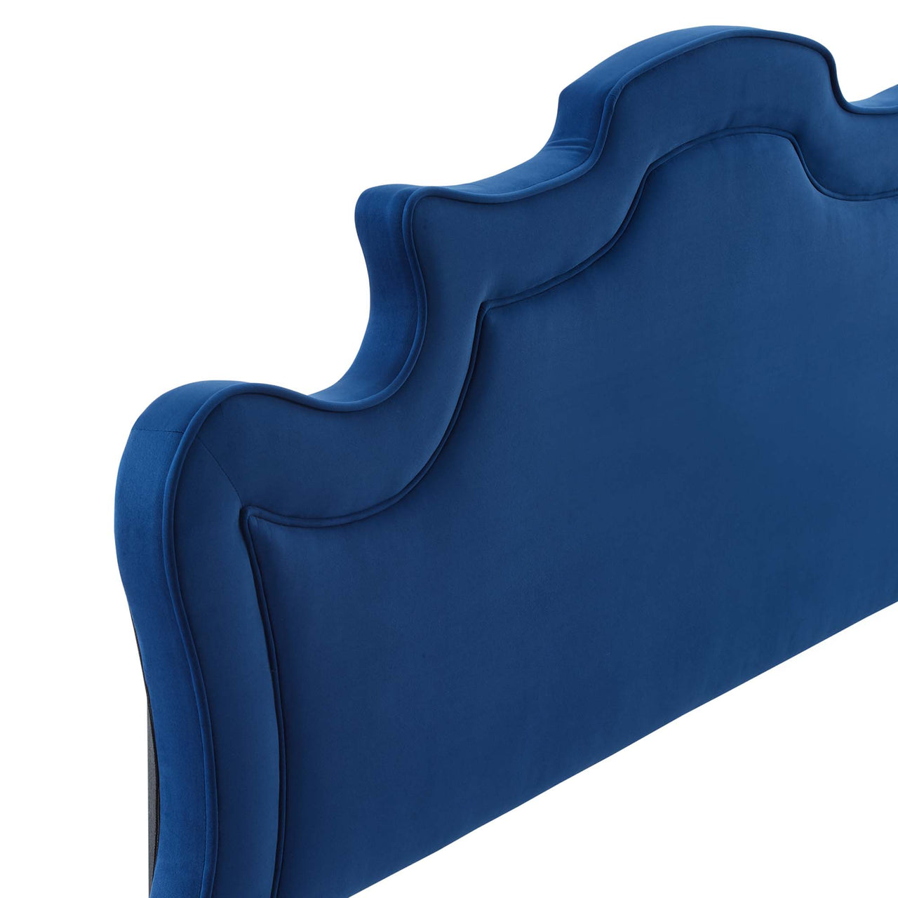 Seraph Velvet Twin Headboard, Navy