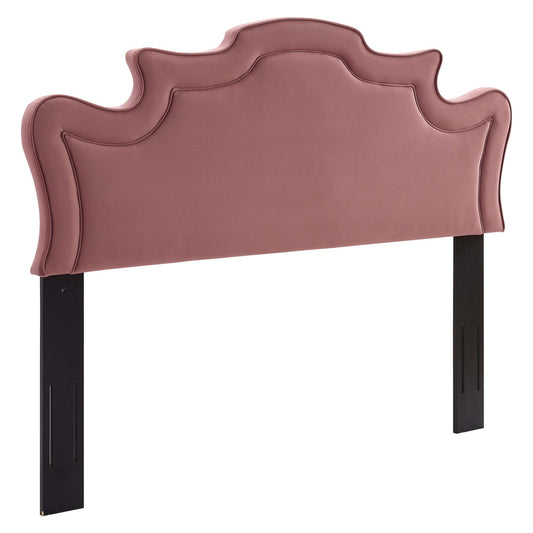Seraph Velvet King | California King Headboard, Dusty Rose