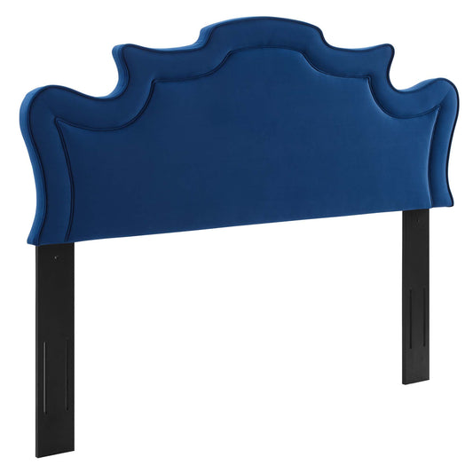Seraph Velvet King | California King Headboard, Navy