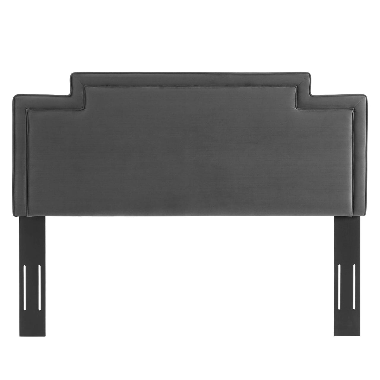 Veil Velvet King | California King Headboard, Charcoal