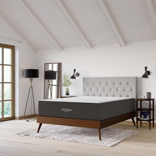 14" Cooling Memory Foam Gel King Mattress, AVEM14, White