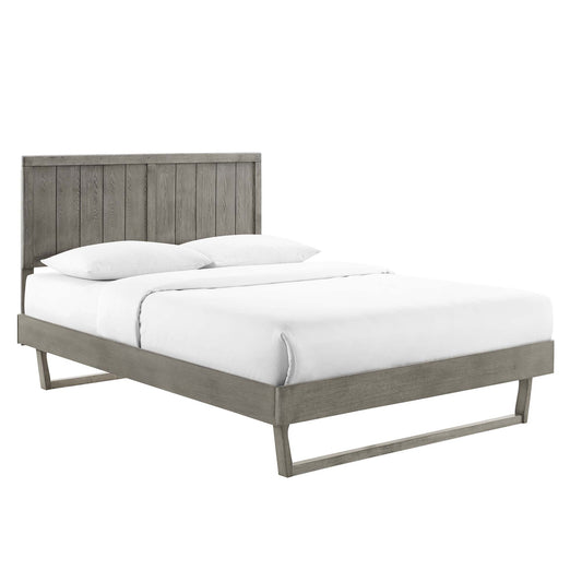 Alvara Full Platform Bed, Gray