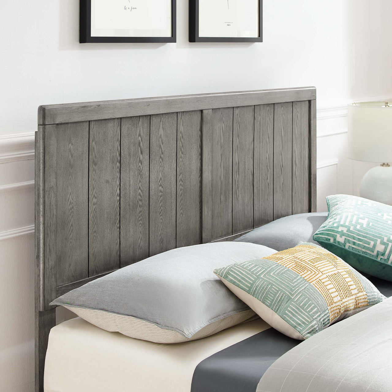 Alvara Full Platform Bed, Gray