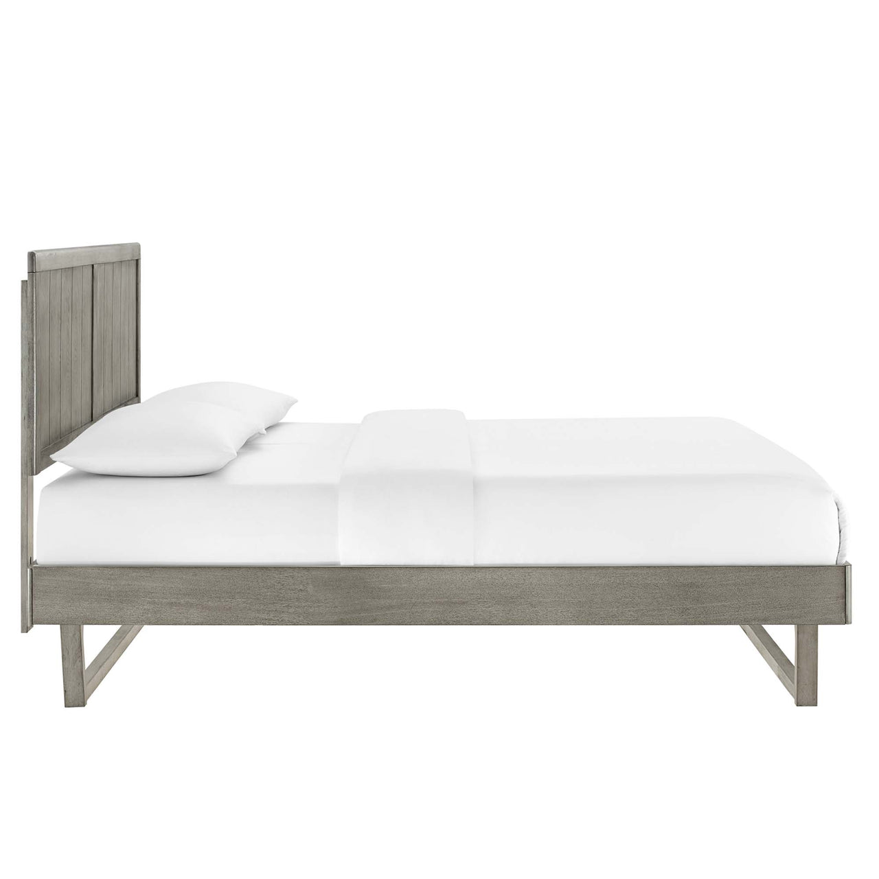 Alvara Full Platform Bed, Gray